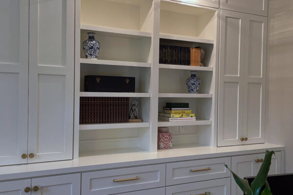 Custom Cabinet Built Ins Office White