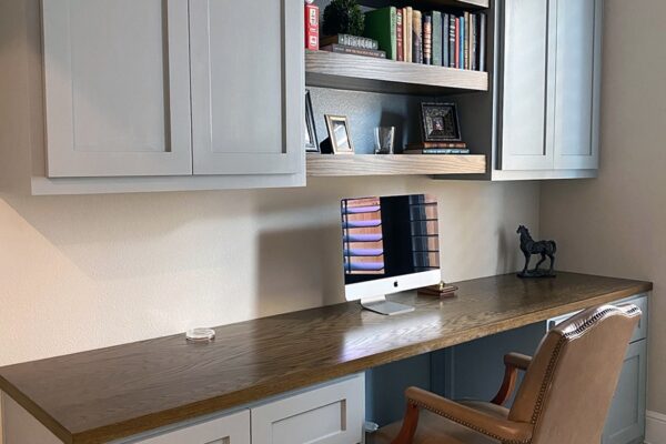 Home Office Built In Cabinets and desk