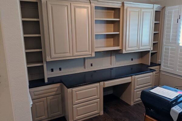 Home Office Built In Cabinets and desk work station