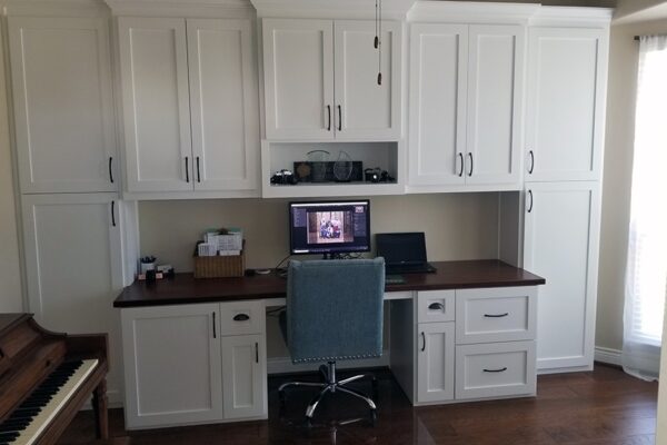 Home Office Built In Cabinets and desk work station