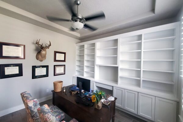 Home Office Built In Cabinets and desk work station