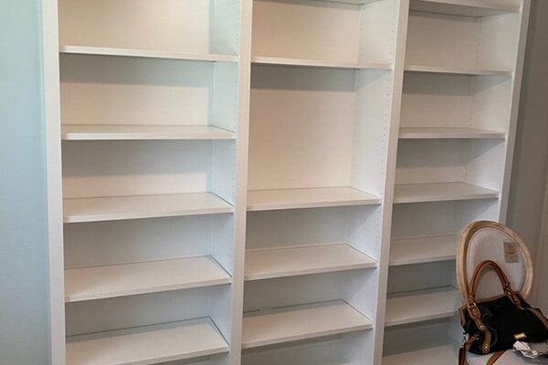 custom bookshelf, built-in